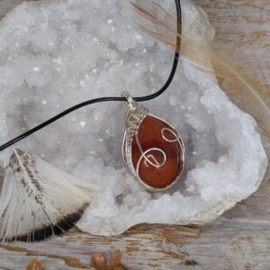 Collier cornaline